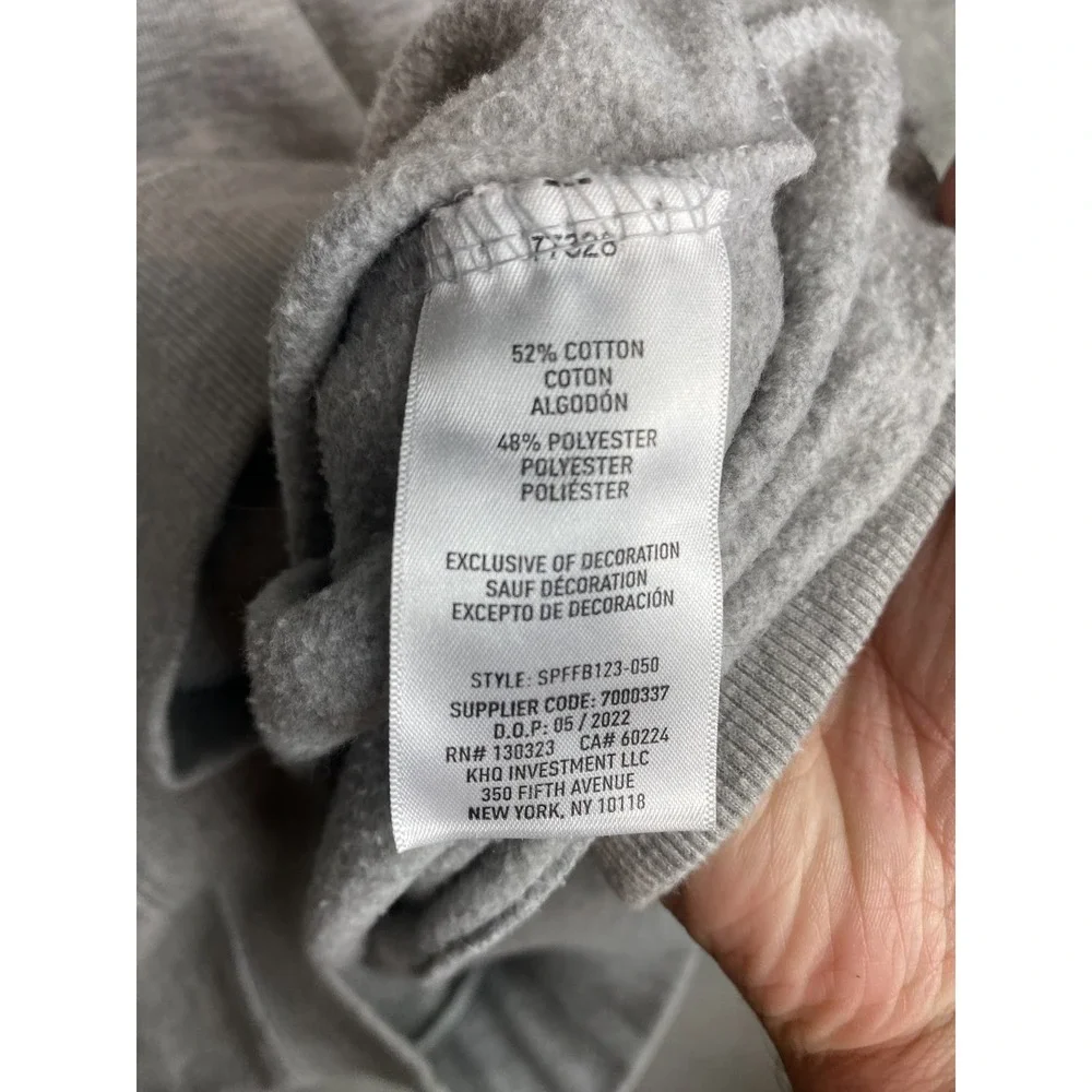 Spyder Hoodie Men's M Grey Cotton-Polyester Pullover